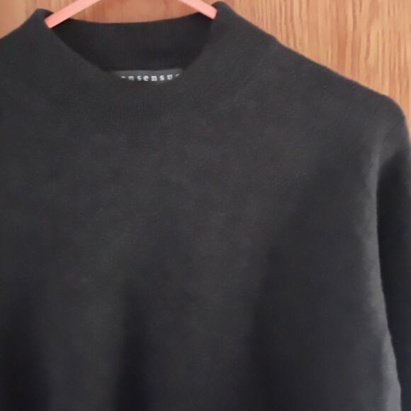 Vntg Consensus 100% Wool Sweater sz XL Minimalist Quietlux Classic Workwear - Picture 7 of 8